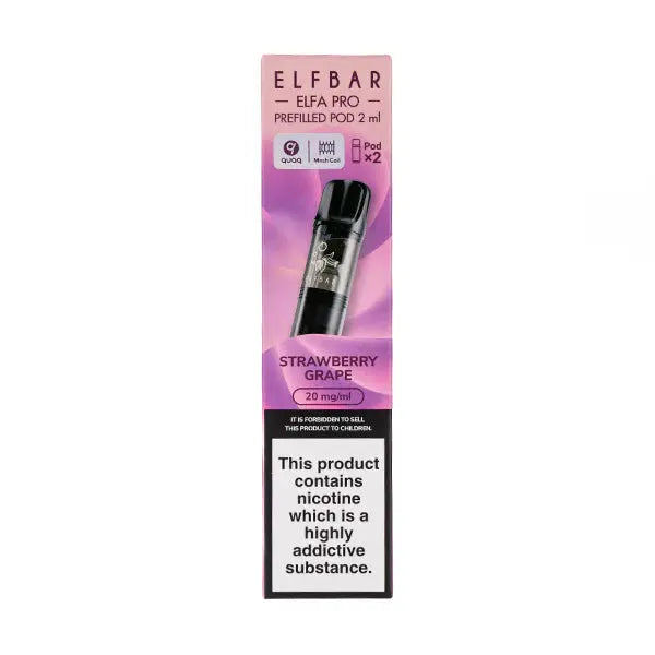 Strawberry Grape Elfa Pro Prefilled Pods by Elf Bar ByronVapes